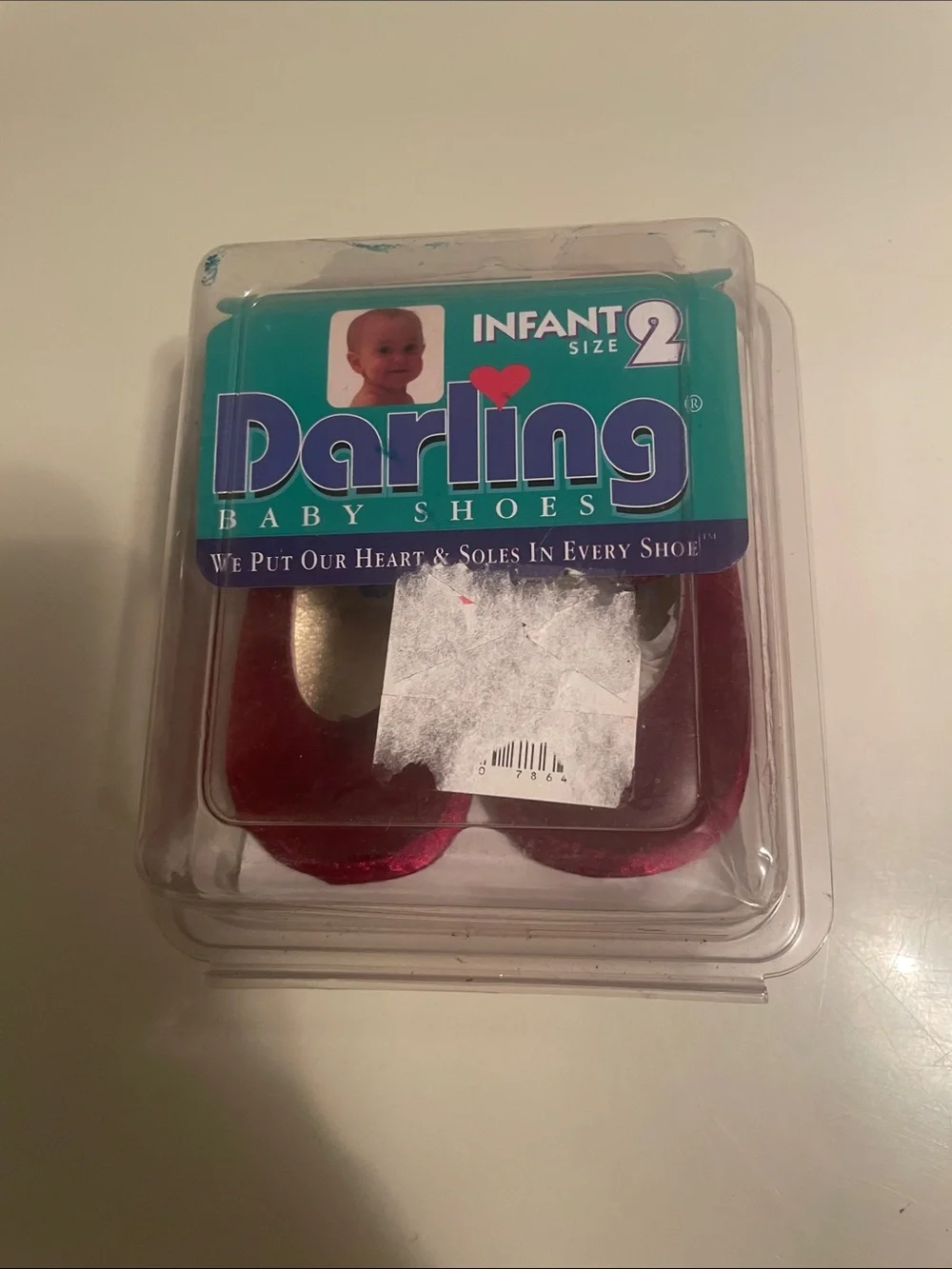 Darling Infant Baby Shoes in red